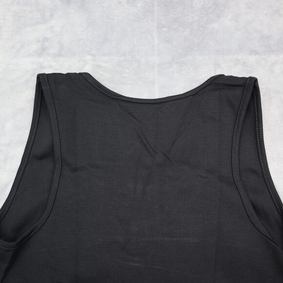 Love Republic Dress Womens M Black Plain Sleeveless Scoop Neck Pencil Cut - Picture 13 of 16